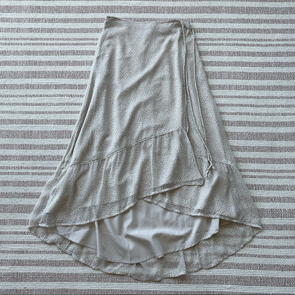 A&F women’s high-low wrap midi skirt